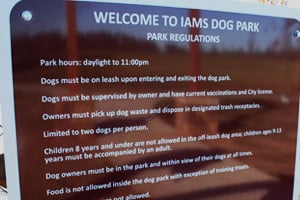 Iams Park rules