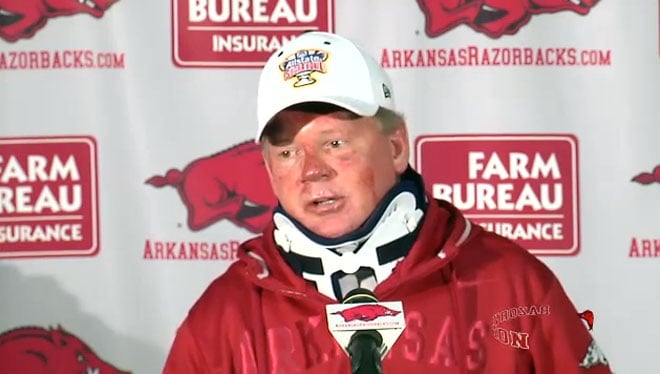 Bobby Petrino speaks about his motorcycle accident – Fayetteville Flyer